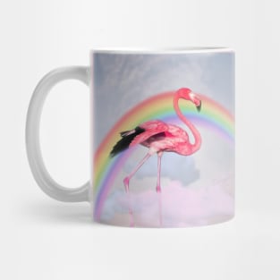 Flamingo walking on the clouds Mug